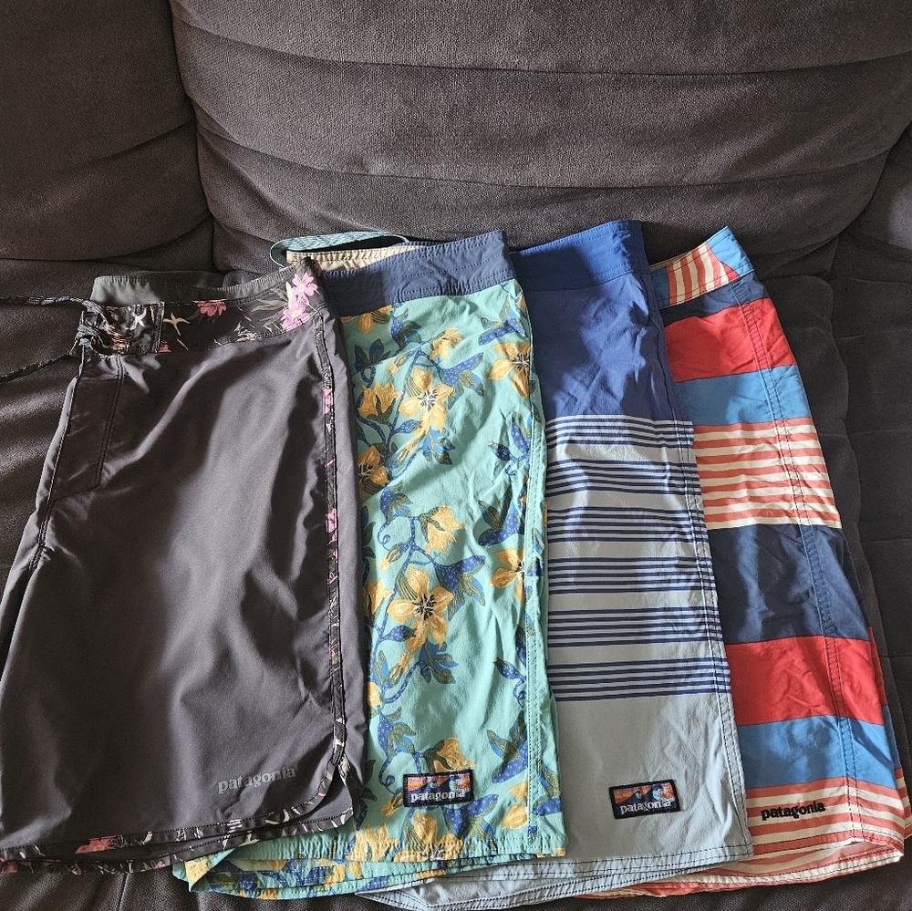 Patagonia mens shorts 4 piece